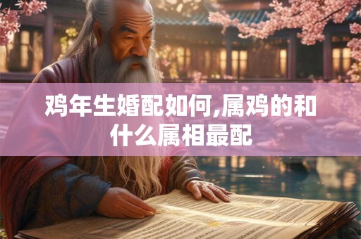 鸡年生婚配如何,属鸡的和什么属相最配