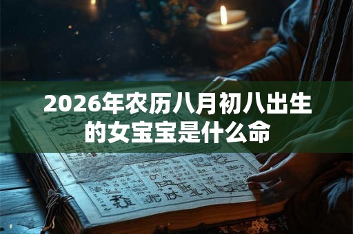 2026年农历八月初八出生的女宝宝是什么命
