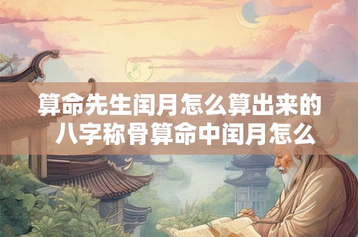 算命先生闰月怎么算出来的 八字称骨算命中闰月怎么计算 算命先生闰月怎么算出来的 八字称骨算命中闰月怎么计算