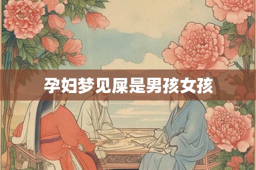 孕妇梦见屎是男孩女孩