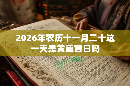 2026年农历十一月二十这一天是黄道吉日吗