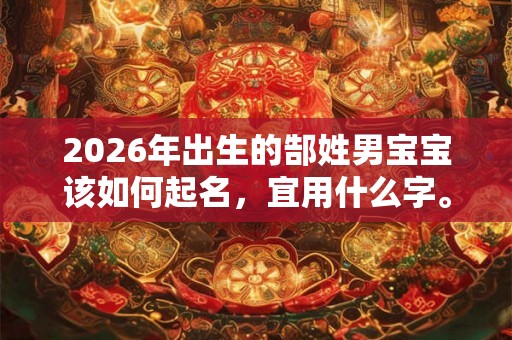 2026年出生的郜姓男宝宝该如何起名，宜用什么字。