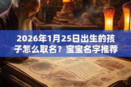2026年1月25日出生的孩子怎么取名？宝宝名字推荐大全