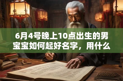6月4号晚上10点出生的男宝宝如何起好名字，用什么字好
