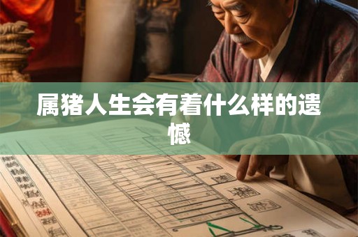 属猪人生会有着什么样的遗憾 属猪人生会有着什么样的遗憾