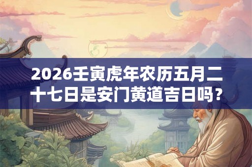 2026壬寅虎年农历五月二十七日是安门黄道吉日吗？