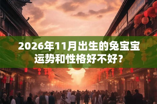 2026年11月出生的兔宝宝运势和性格好不好？