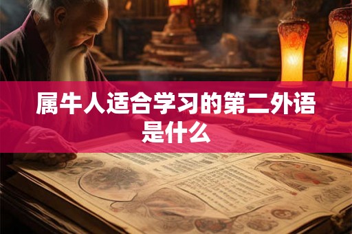 属牛人适合学习的第二外语是什么