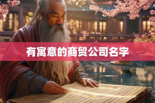 有寓意的商贸公司名字 有寓意的商贸公司名字