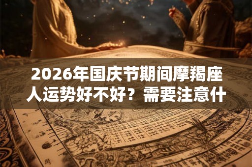 2026年国庆节期间摩羯座人运势好不好？需要注意什么？