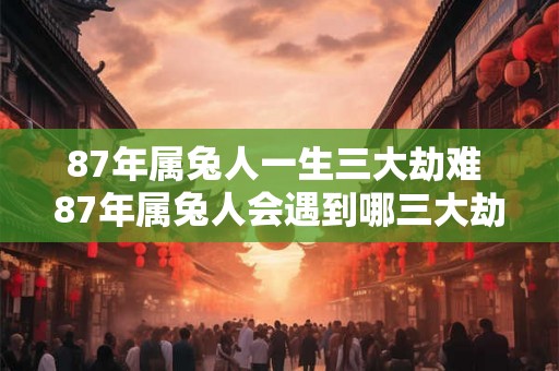 87年属兔人一生三大劫难 87年属兔人会遇到哪三大劫难