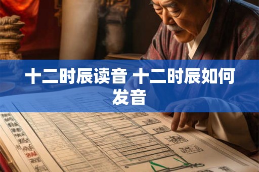 十二时辰读音 十二时辰如何发音