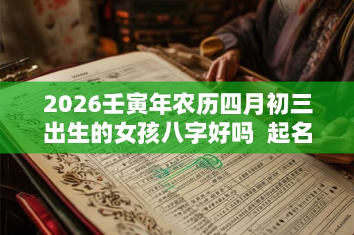 2026壬寅年农历四月初三出生的女孩八字好吗  起名最佳字