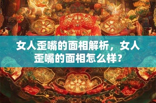 女人歪嘴的面相解析,女人歪嘴的面相怎么样? 女人歪嘴的面相解析,女人歪嘴的面相怎么样?