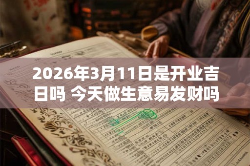 2026年3月11日是开业吉日吗 今天做生意易发财吗