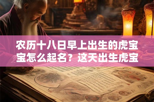 农历十八日早上出生的虎宝宝怎么起名?这天出生虎宝宝命理 农历十八日早上出生的虎宝宝怎么起名?这天出生虎宝宝命理