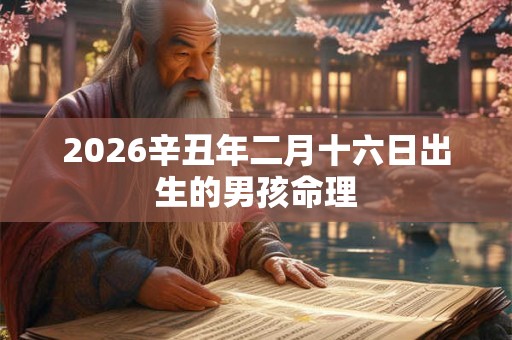 2026辛丑年二月十六日出生的男孩命理