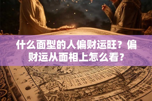 什么面型的人偏财运旺？偏财运从面相上怎么看？