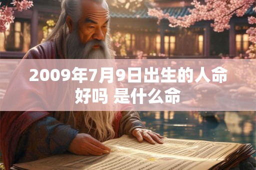 2009年7月9日出生的人命好吗 是什么命