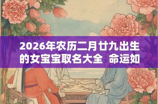 2026年农历二月廿九出生的女宝宝取名大全 命运如何 2026年农历二月廿九出生的女宝宝取名大全 命运如何