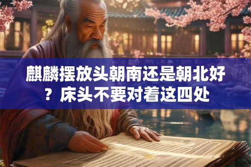 麒麟摆放头朝南还是朝北好？床头不要对着这四处