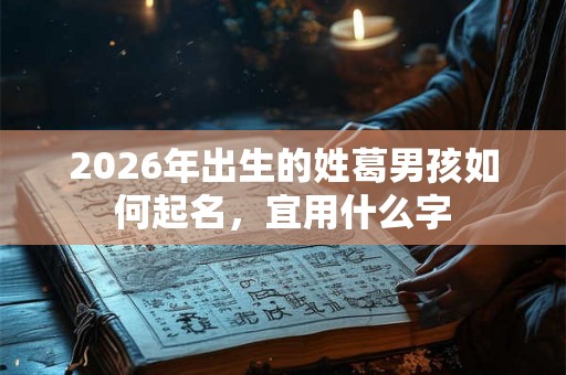 2026年出生的姓葛男孩如何起名，宜用什么字