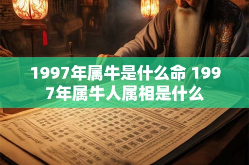 1997年属牛是什么命 1997年属牛人属相是什么