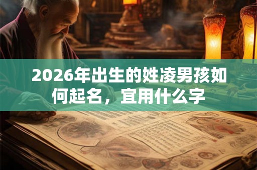 2026年出生的姓凌男孩如何起名,宜用什么字 2026年出生的姓凌男孩如何起名,宜用什么字