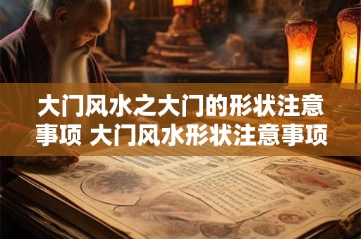 大门风水之大门的形状注意事项 大门风水形状注意事项