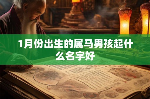 1月份出生的属马男孩起什么名字好 1月份出生的属马男孩起什么名字好