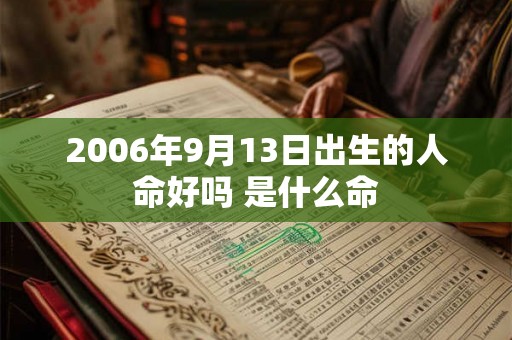 2006年9月13日出生的人命好吗 是什么命