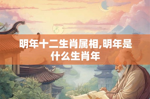 明年十二生肖属相,明年是什么生肖年