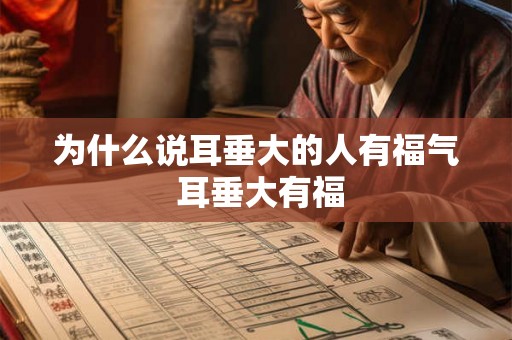 为什么说耳垂大的人有福气 耳垂大有福