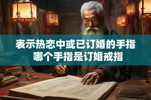 表示热恋中或已订婚的手指  哪个手指是订婚戒指