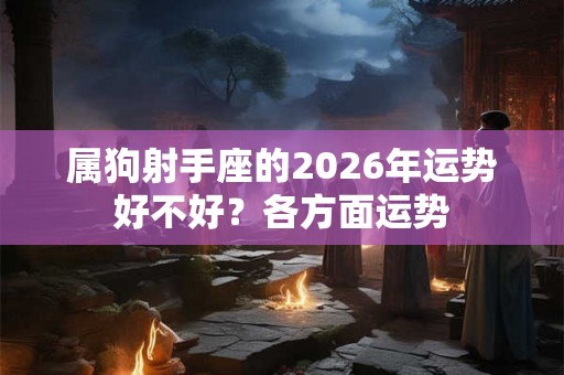 属狗射手座的2026年运势好不好？各方面运势