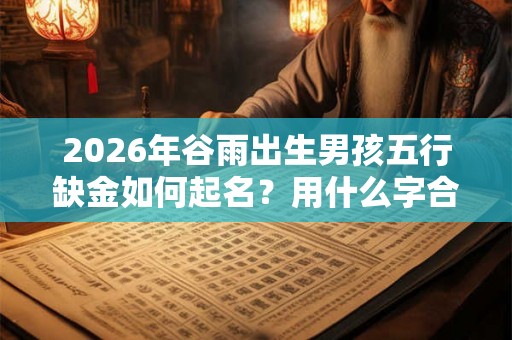 2026年谷雨出生男孩五行缺金如何起名？用什么字合适？