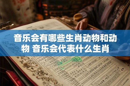 音乐会有哪些生肖动物和动物 音乐会代表什么生肖