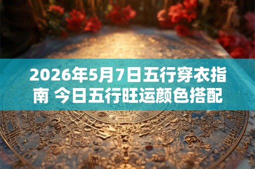 2026年5月7日五行穿衣指南 今日五行旺运颜色搭配