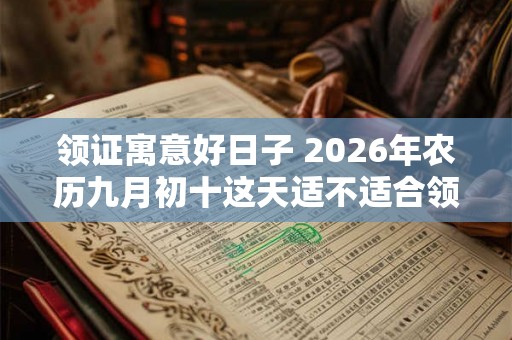 领证寓意好日子 2026年农历九月初十这天适不适合领结婚证