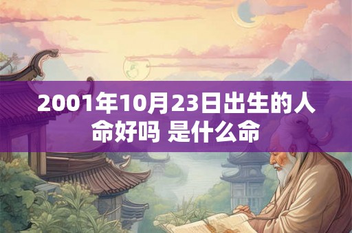 2001年10月23日出生的人命好吗 是什么命