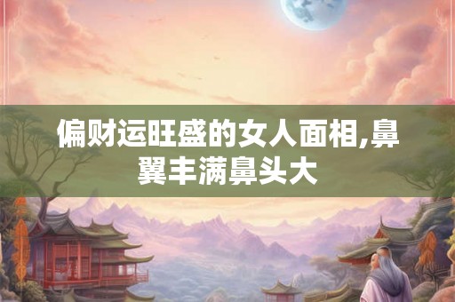 偏财运旺盛的女人面相,鼻翼丰满鼻头大 偏财运旺盛的女人面相,鼻翼丰满鼻头大