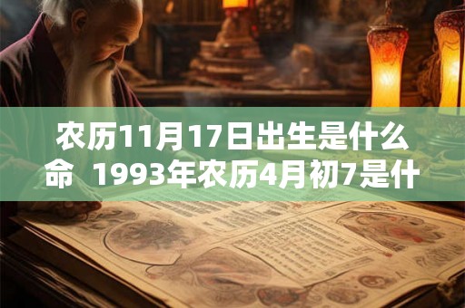 农历11月17日出生是什么命 1993年农历4月初7是什么命 农历11月17日出生是什么命 1993年农历4月初7是什么命
