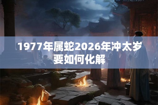 1977年属蛇2026年冲太岁要如何化解