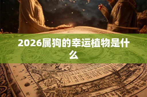 2026属狗的幸运植物是什么