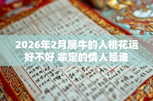 2026年2月属牛的人桃花运好不好 命定的情人是谁