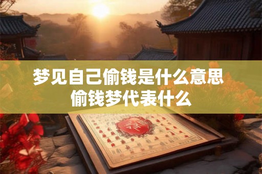 梦见自己偷钱是什么意思 偷钱梦代表什么