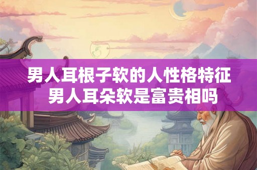 男人耳根子软的人性格特征  男人耳朵软是富贵相吗