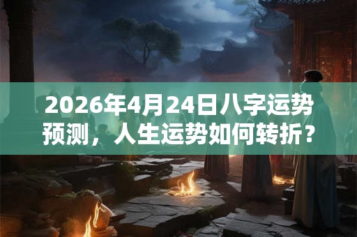 2026年4月24日八字运势预测，人生运势如何转折？