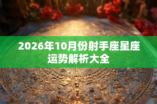2026年10月份射手座星座运势解析大全