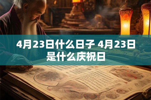 4月23日什么日子 4月23日是什么庆祝日